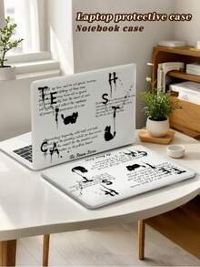 This 1-Piece, Cool, Frosted Transparent Laptop Case Features A Cute Cat Design In English Lettering. It's Lightweight, Shockproof, And Compatible With MacBook Air 13-Inch/15-Inch And 14-Inch Pro M2 And M3 Chipsets. Combining Fingerprint Resistance, Shock Protection, And Heat Dissipation, It's The Perfect Gift For Holidays And Special Occasions. - View 9