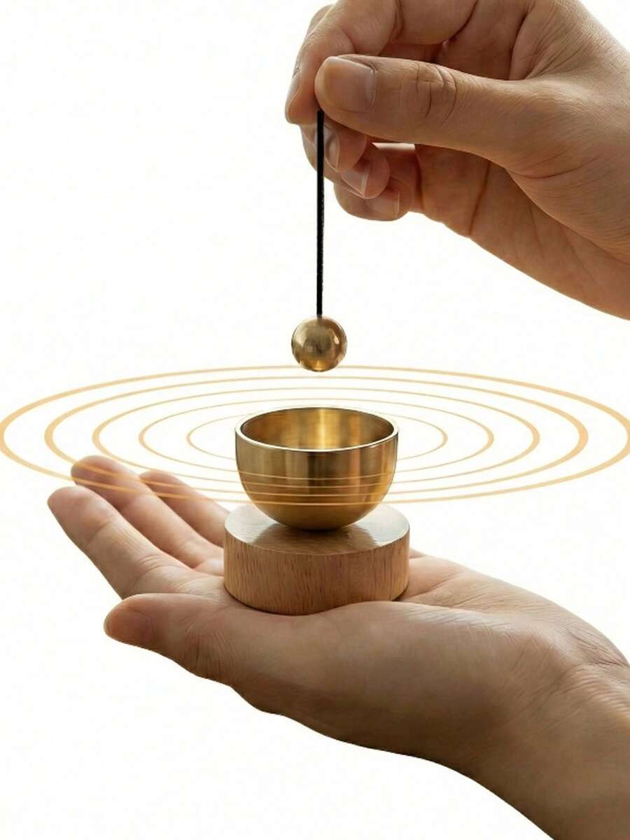 迷你颂钵套装，冥想音钵，音色清澈悦耳，适合瑜伽冥想，也是独特的礼物之选，可作为生日礼物送给家人朋友，情人节礼物，婚礼季礼物，纪念品，伴娘礼物。