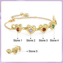 1 chiếc vòng tay vàng đính đá Zirconia tối giản, vòng tay tự thiết kế khắc tên, quà tặng Ngày của Mẹ, thời trang, tối giản, thường ngày, cá nhân hóa, quà tặng độc đáo cho bạn gái, mẹ, gia đình, bạn bè, con gái, kỷ niệm, Ngày Valentine, sinh nhật, tốt nghiệp, đeo hàng ngày, đám cưới, tiệc tùng. - Vàng - Xem 6