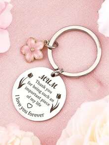 Quà tặng Ngày của Mẹ; Quà nhét vào tất Giáng sinh; Sinh nhật; Ngày Valentine; Lễ Tạ ơn; Ngày Quốc tế Phụ nữ; Lời cảm ơn; Lễ Phục sinh; Halloween; Móc khóa quà tặng đặc biệt nhất; Quà tặng cho mẹ; Mẹ; Khẩu hiệu Ngày của Mẹ; Phong cách thường ngày, thoải mái, dễ thương, đường phố, thanh lịch, hợp kim kẽm; Ngày của Mẹ - Bạc - Xem 6