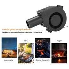 Small Blower Electric Air Blower 12V DC Brushless Motor Fan With Speed Control - Black - View 4