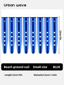 URBANWAVE 1/8/12pcs 7075 Aluminum Tent Stakes, Heavy Duty Lightweight Backpacking Stakes For Camping & Hiking, High-Strength Metal Tent Pegs For Tarp, Canopy & Grass, Rust-Proof Replacement Ground Pegs - A - View 21