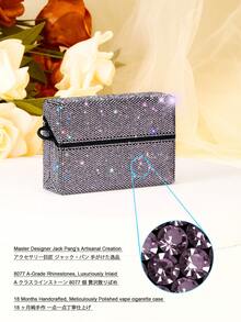1pc Exclusive Luxury Rhinestone Studded Protective Case For TEREA, Fully Covered With A-Grade Artificial Diamonds For Sparkling Glamorous Effect, Suitable For TEREA, IQOS ILUMA, Best Used In Bright Lighting Environments - Multicolor - View 6