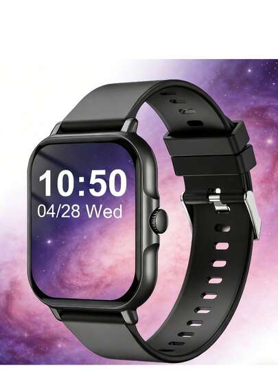 Orologio smart con corpo in metallo e schermo full screen da 4,65 cm, compatibile con iOS e Android (chiamata/composizione), con molteplici modalità sportive/quadranti orologio abbondanti/giochi integrati/controllo vocale AI/orologio fitness unisex