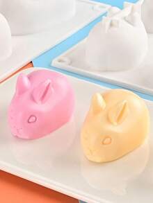 1pc 6-Cavity Large 3D Easter Bunny Silicone Mold, 6-Cavity Rabbit Shaped DIY Baking Mold Suitable For Mousse, Cake, Soap, Jelly, Candle, High Quality Silicone Mold And Healthy For Baking, Soap Making And DIY Projects - View 12