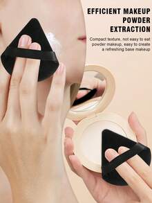 34件套化妆工具套装，包含：18支化妆刷套装+1个发圈+2个手碗带+3个迷你气垫粉扑+3个三角粉扑+3个化妆海绵+3个迷你化妆海绵+1个睫毛夹，一应俱全，新手友好 | 方便携带，送礼佳品 | 新手/女性的完美之选 - 彩色 - 查看 7