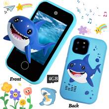 Teléfono de juguete para niños con pantalla táctil de 2.8 pulgadas, cámara dual y función de música, teléfono de juguete realista adecuado para niños de 3 a 10 años, disponible en múltiples estilos, regalo para niños y niñas - Multicolor - Ver 3