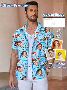 Customized Shirts, Personalized With Male/Female Portraits, Family Members, Pets, Cartoons, Holiday Themed Interesting Shirts - Multicolor - View 1