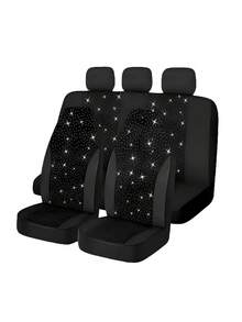 Bộ 4 bọc ghế ô tô đa năng - Tương thích với túi khí và thiết kế pha lê lấp lánh, phù hợp cho xe sedan, xe tải và SUV (5 chỗ/2 chỗ) dành cho nữ. - phong cách A - Xem 9