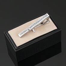 Fashion Business Light Luxury Tie Clip, Men's High-End Formal Tie Clip, Valentine's Day Gift - Silver - View 2