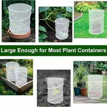 Pop-Up Plant Cover, Insect Barrier Net, Garden Plant Protection Cover, Mini Greenhouse Plant Protection Cage With Stand, Suitable For Outdoor Garden Plants - One Size Fits All - View 4
