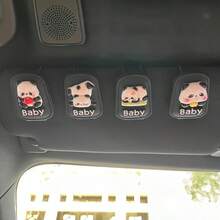 1 pieza Soporte para gafas de coche con diseño lindo de panda - Organizador universal multifuncional para el coche, caja de almacenamiento con 3 ranuras, organizador de gafas duradero - panda - Ver 1
