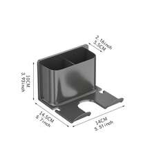 浴室壁挂式吹风机架，无需钻孔，家用浴室收纳架 - 彩色 - 查看 4