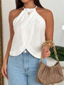 Casual Light Blouse - Various Colors / M-L-XL - White - View 1