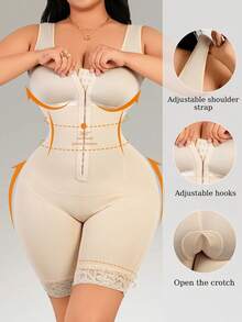 Entrenador de cintura, prenda de compresión para control y moldeado abdominal - Albaricoque - Ver 1