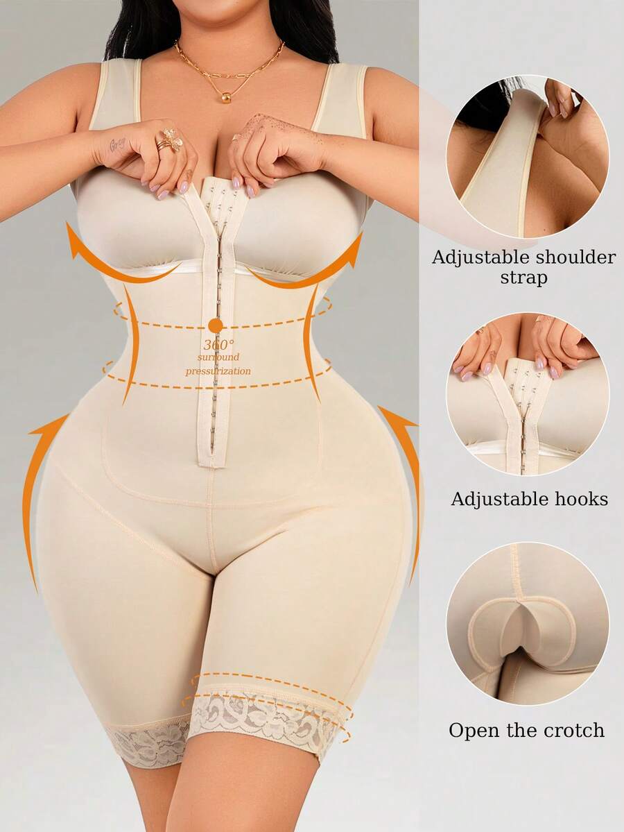 Entrenador de cintura, prenda de compresión para control y moldeado abdominal - Albaricoque - Ver 1