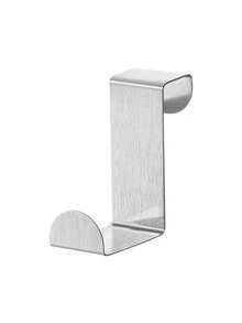 1 pieza Gancho en forma de Z de acero inoxidable - Perchero multiusos apto para cocina, gabinete, dormitorio y armario, sin necesidad de perforar, fácil instalación - Plateado - Ver 6