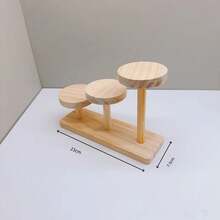 Estante de exhibición de madera multicapa, estante de exhibición decorativo, adecuado para adornos, maceteros pequeños, coleccionables, oficina en casa - Altura lateral 3 - Ver 12