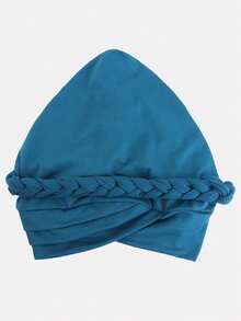 1 pieza Pañuelo de cabeza trenzado hecho a mano para mujer, adecuado para uso diario - Multicolor - Ver 4