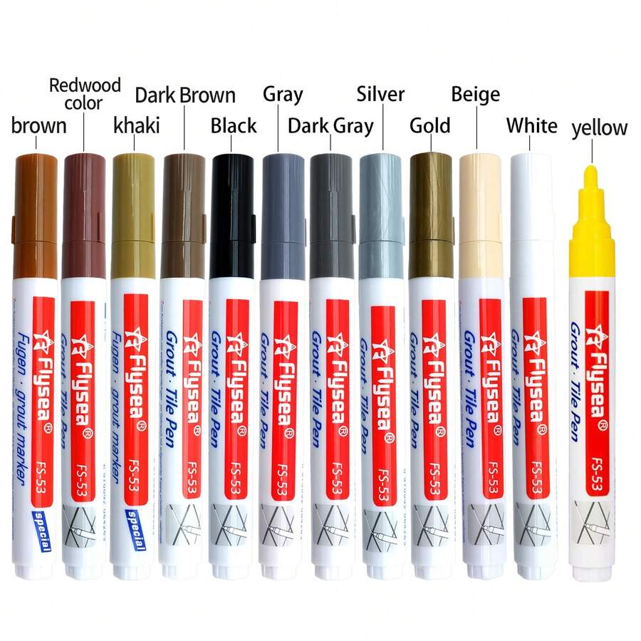 1支装瓷砖填缝笔，家用填缝修补笔，防水瓷砖变色修补笔，多种颜色可选