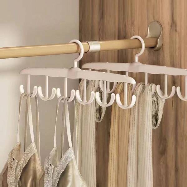 2026 Percha de ropa con forma de ola popular para uso en el hogar y el dormitorio, gancho multifuncional para secar ropa interior y camisetas, estante de ropa sin rastro