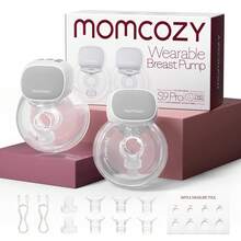 Momcozy S9 Pro Hands-Free Breast Pump Updated, Portable Breast Pump With Longer Battery Life And LED Display, 2 Modes And 9 Levels, 24 Mm Flange - Light Grey - View 1