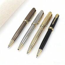 Classic Business Ballpoint Pen, Metal Engraved Texture Pen, Smooth Writing Ball Pen For Office, School, Signature, Gift Stationery - 699 - View 8