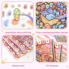 Bộ sưu tập decal trang trí sân vườn chất lượng cao, phiên bản nâng cấp năm 2026, decal cảnh quan thu nhỏ 3D, decal sổ tay thủ công tự làm. Decal hoạt hình 3D, cảnh tự làm giúp giảm căng thẳng, decal đồ chơi giáo dục, không cần cắt, giúp phát triển kỹ năng thủ công, giảm stress và mang lại niềm vui. - 1 bộ sách tổng hợp + 1 nhíp kim loại - Xem 6