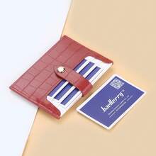 Baellerry 1pc Women's Crocodile Embossed Card Holder, Large Capacity Multi-Card Slots Design With Coin Pocket, Portable Card Organizer, Crocodile Texture Ultra-Thin Mini Wallet - Multicolor - View 7