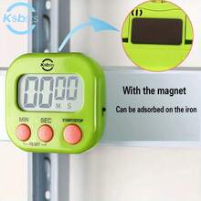 2pcs Digital Kitchen Timer, 5 Color Options, 99 Minute Countdown, LCD Display, Minute/Second Adjustment, Start/Stop/Reset, Magnetic Backing, Loud Alarm, Battery Powered - Batteries Not Included - Other - View 3