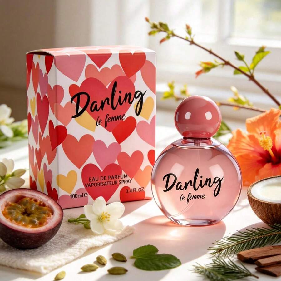 Wish DARLING 3.4 Fl Oz Women's Perfume – Raspberry & Red Currants Tangerine – Sweet Pea Jasmine – Musk White Wood – Designer Inspired Fresh Floral Scent – Long Lasting For Everyday, Gift For Her – Ideal For Girlfriend, Best Friend, Mom – Valentine's Birthday Mother's Day - Red Currant/mandarin Orange/raspberry - View 1