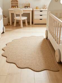 1pc Semi-Circle Sun Shaped Floor Mat, Cute Play Mat, Decorative Carpet, Bedroom Decor, Small Rug, Carpet, Home Decor, Outdoor Rug, Washable Rug, Graduation/Mother's Day Gift - Multicolor - View 2
