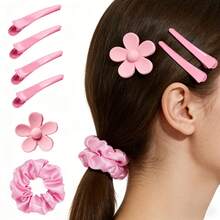 13件套女士粉色护肤化妆工具套装 - 包括洁面刷、刮痧板、面部按摩滚轮、发饰收纳袋，多功能家用美容护理套装 - 粉色美容保養套裝 - 查看 11