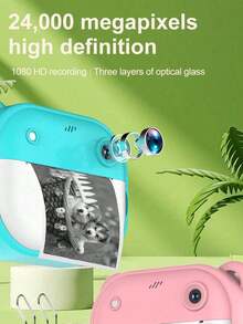 YAIUZGOO 热敏打印相机 迷你数码相机 即时照片打印相机 视频拍摄 旋转镜头前后拍摄 万圣节 生日 圣诞节 新年礼物 - 查看 8