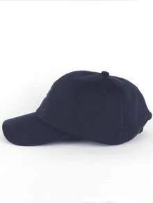 Unisex Men's And Women's Embroidered Adjustable Minimalist Dadhat Baseball Cap - Navy Blue - View 5