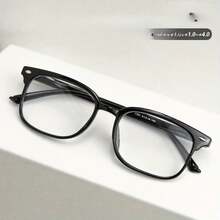 2-Pack Multifocal Progressive Women Square Full-Rim Reading Glasses Spring Hinges Durable Polycarbonate Eyewear For Home And Office - Black+Purple - View 7