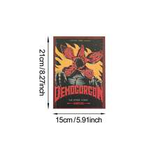 1 pieza Cuaderno, bloc de notas o diario con licencia oficial de Stranger Things, con diseños de Demogorgon y El Mundo del Revés, para tomar notas, coleccionable y regalo, de Netflix - A - Ver 4