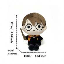 Miniso Muñeco de peluche de la serie Harry Potter - Profesora McGonagall / Harry Potter de 20 cm / Severus Snape, IP oficial, muñeco en posición sentada adorable, material de peluche corto, adorno de escritorio / Colección y regalo (1 pieza) - Multicolor - Ver 9