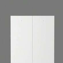 88 Cm High, Freestanding Storage Shelf In White Metal – Kitchen Cabinet With Height-Adjustable Shelves, Ergonomic Handles, Assembly Required, Space-Saving Kitchen Storage. - View 8