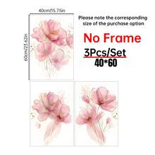 3 Imprimeuri Florale Elegante pe Pânză în Nuanțe de Foiță de Aur și Gri Pudră, Disponibile cu sau fără Rame; Decor Interior, Motive Florale, Artă Murală Botanică Modernă; Potrivite pentru Dormitoare, Camere de Zi sau Birouri; Postere Botanice Abstracte; Un Cadou pentru Ea - Multicolor - Vizualizare 13
