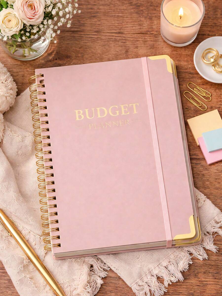 All In One Budget Planner: 12-Month Advanced Buget Book With 450+ Stickers, Expense & Income Tracker & Spending Charts, Includes Colored Pages & Inner Pocket, Money Saving Book,School Office Supplies Adult Gifts Teacher Gifts Mothers Day Gift