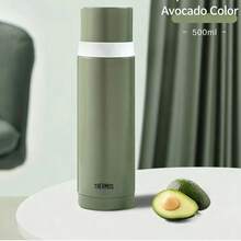500ml Portable Vacuum Insulated Water Bottle With Cup Lid - 1pc - View 9