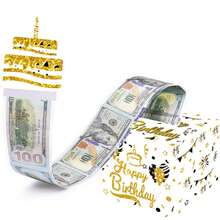 Hộp đựng tiền tiết kiệm kèm thiệp chúc mừng sinh nhật và túi quà - Một cách thú vị để tặng tiền mặt trong ngày sinh nhật. - Xem 1