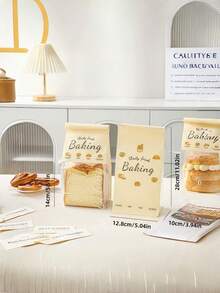 Túi giấy Kraft tái sử dụng cỡ nhỏ/vừa/lớn có cửa sổ trong suốt và khóa kim loại, kín khí, thích hợp cho bánh mì sourdough tự làm, bánh mì tròn, bánh ngọt và đóng gói thực phẩm bán lẻ. - Nhiều màu - Xem 9