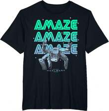 Project Hail Mary Amazing Rocky The Alien Neon Portrait T-Shirt - 黑色 - 查看 4