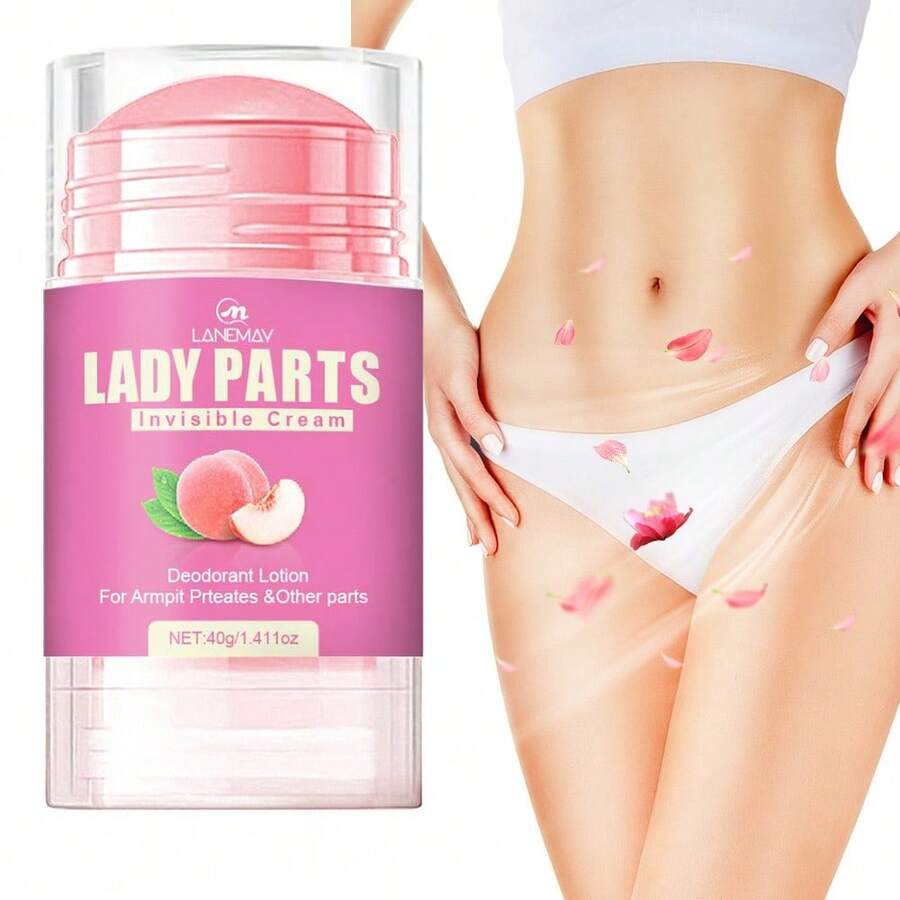 Peach Intimate Care Deodorant, Natural Deodorant Stick And Body Deodorizing Powder, Long-Lasting Freshness, Anti-Dryness, Highly Moisturizing, Suitable For Intimate Areas And Whole Body - Peach - View 1