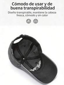 Men Baseball Cap - Burgundy - View 5
