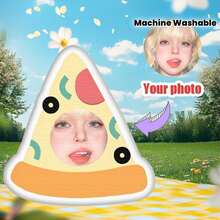 Customized Photo Hand Print Throw Pillow - Funny Gag Gift, Realistic 3D Printed Face Design, Soft Plush Fabric, Perfect Personalized Gift For Her - Template 9 - View 10