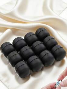 12pcs/Set Magnetic Scarf Clips For Women, No Need Pins, Multi-Use Magnetic Pins For Scarves, Shirts, Dresses And Clothes, Beach - Black - View 9