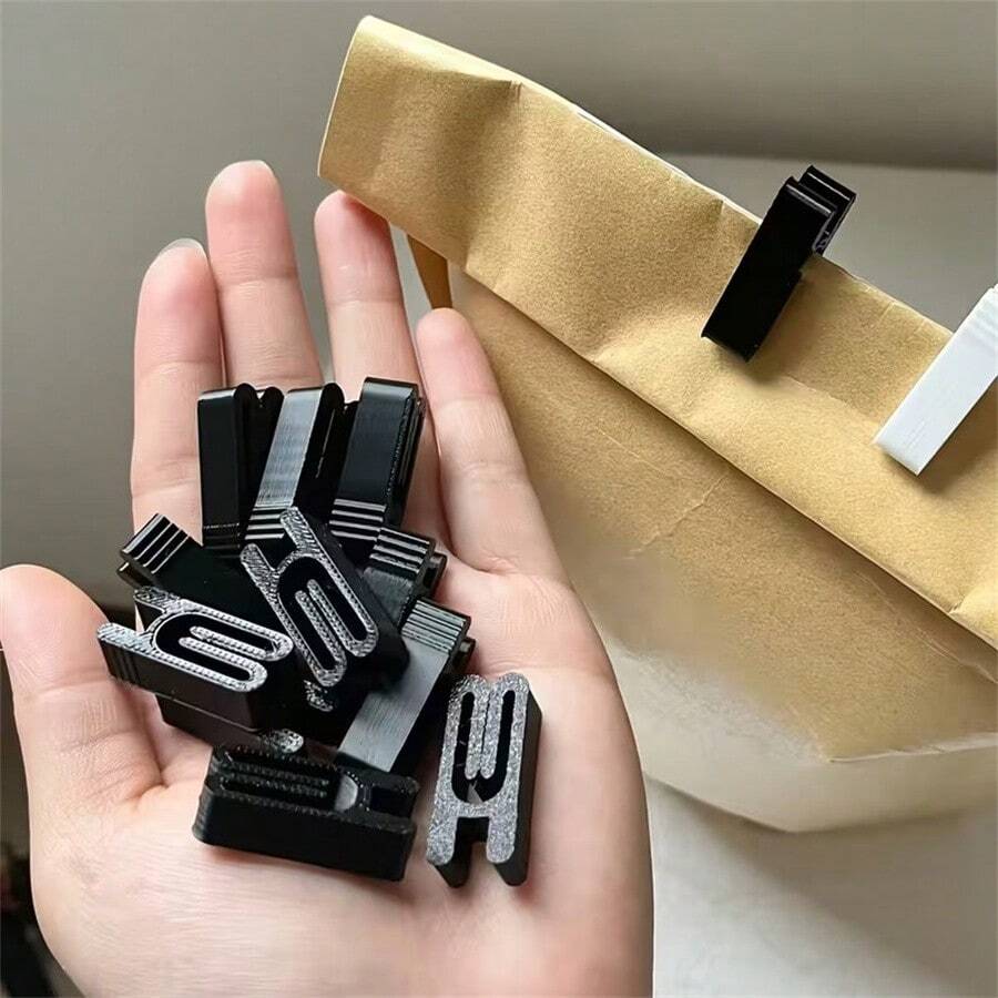 22/13/8/6/2PCS Clips de sellado de bolsas de aperitivos de colores aleatorios, mini, compactos y fáciles de transportar, clips de sellado de empaque de bolsas de alimentos, versátiles para usar en múltiples escenarios, herramienta de cocina